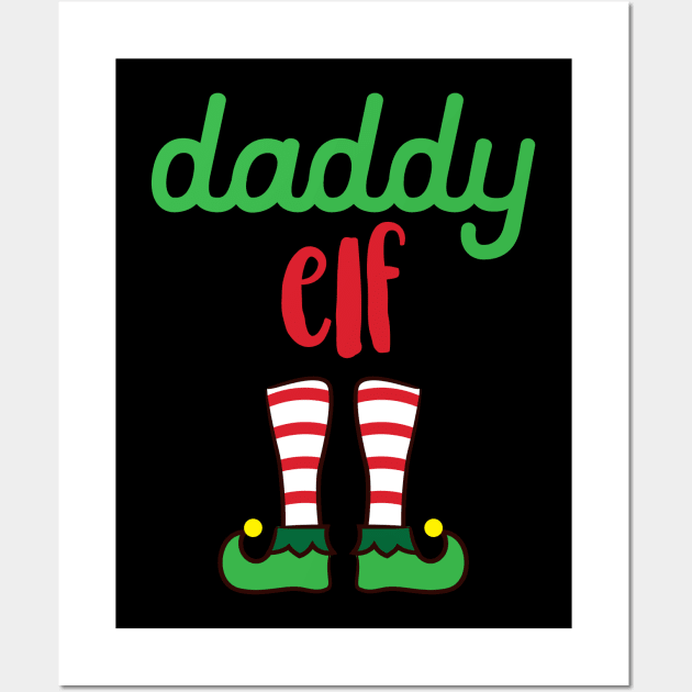 'DADDY ELF' Funny Christmas Santa Helper Wall Art by ourwackyhome